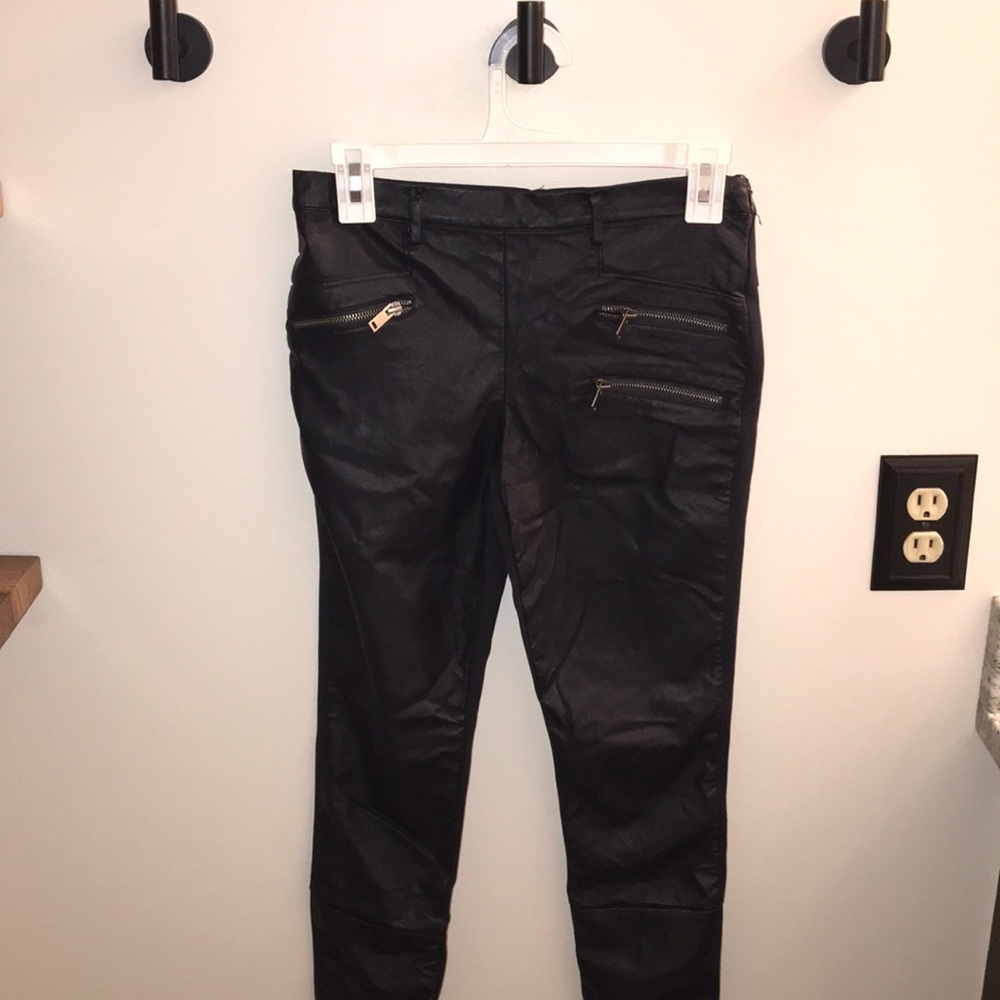 Zara faux leather leggings